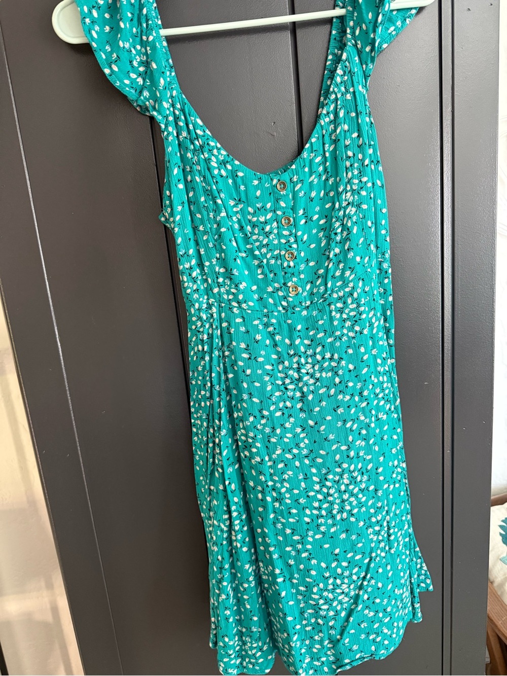 Teal Floral Billabong Summer Dress